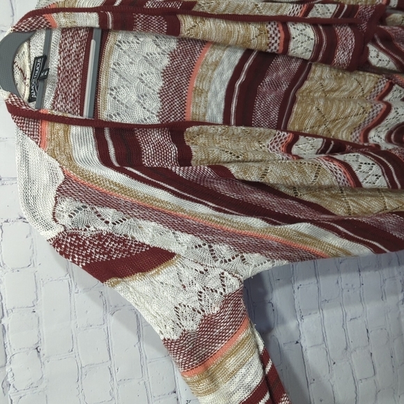 ALMOST FAMOUS 'SWEATER / DUSTER' CARDIGAN / MULTICOLOR / X~LARGE - Picture 3 of 5